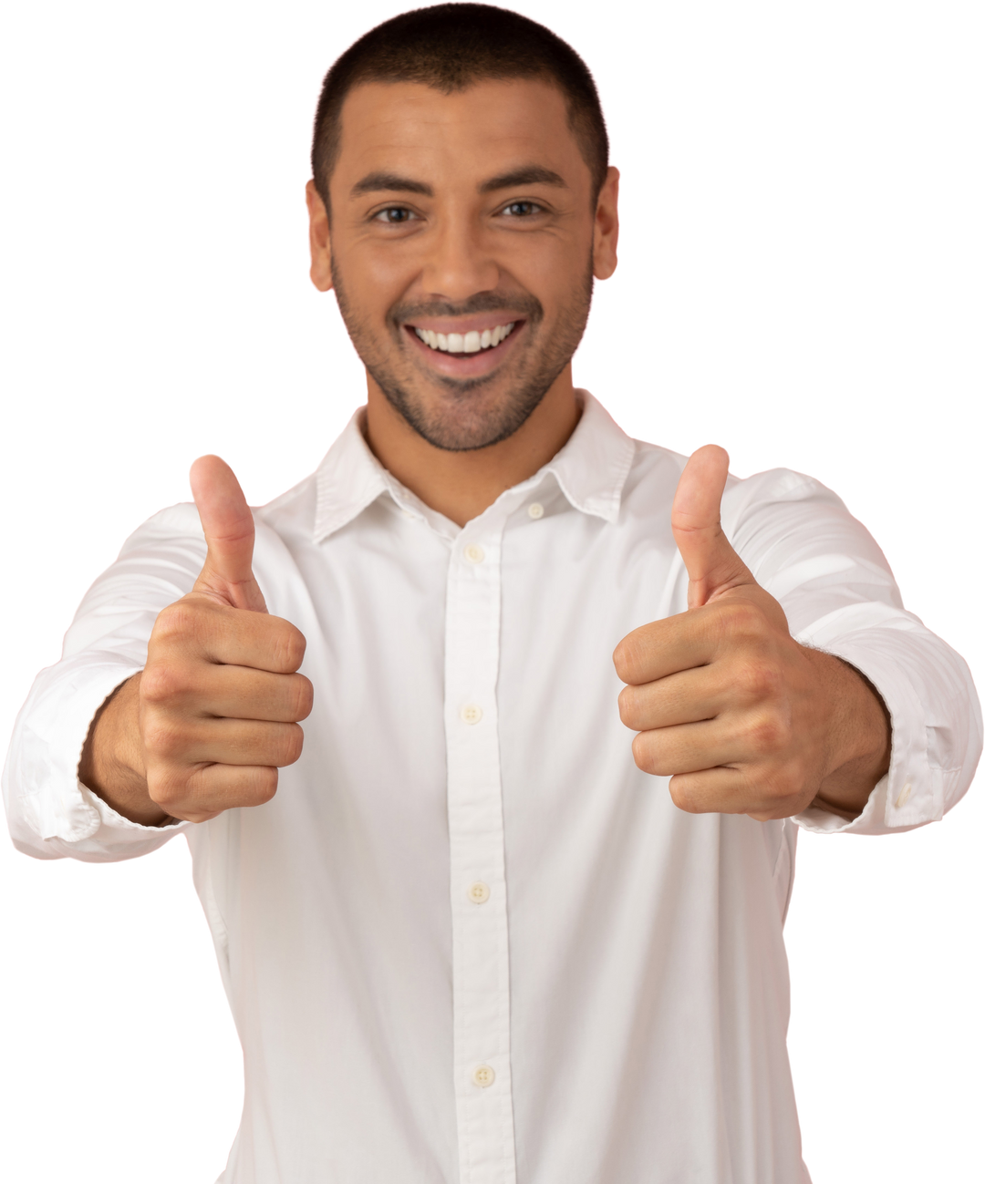 Man Showing Thumbs Up